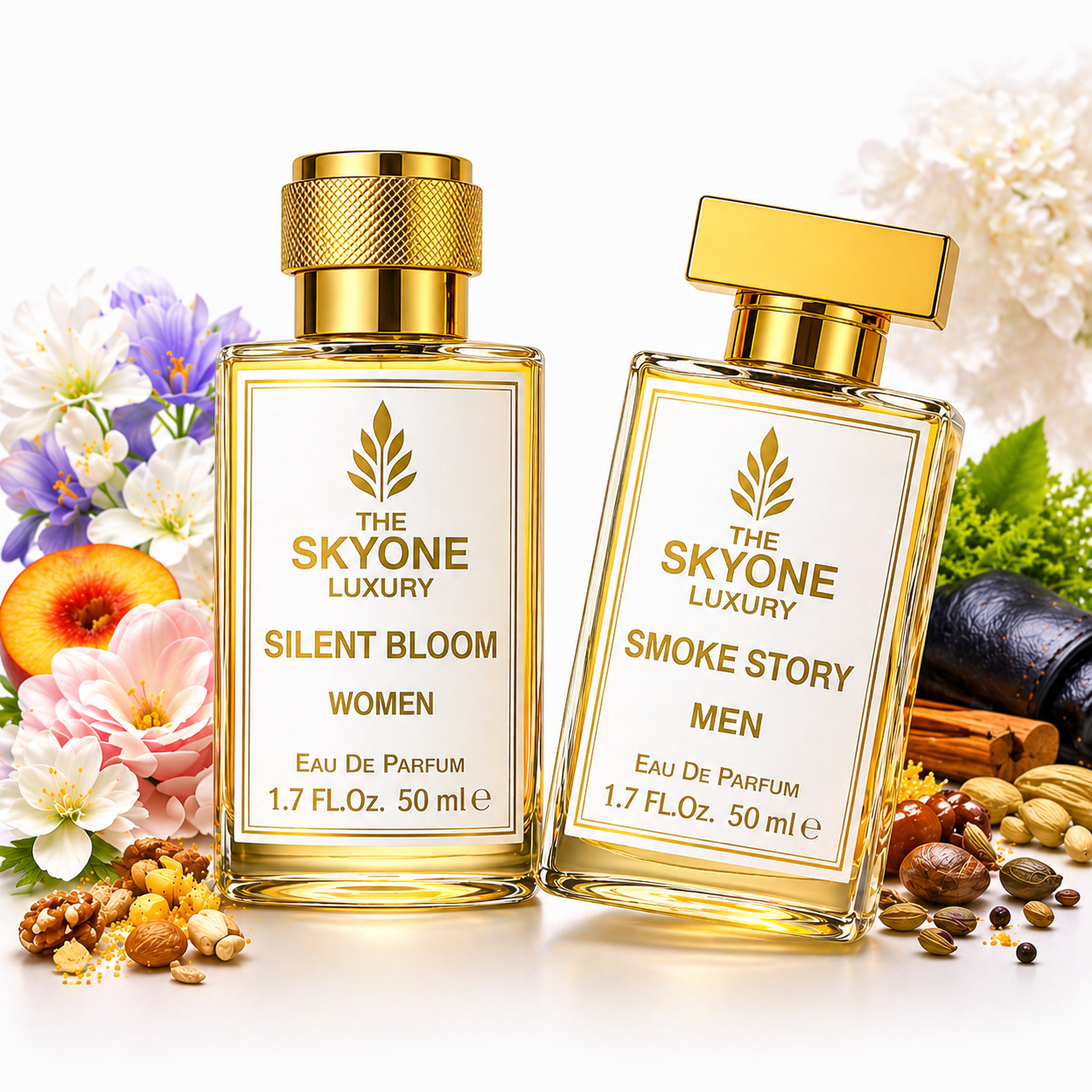 Smoke Story + Silent Bloom – Couple Edition (2 × 50 ml EDP)